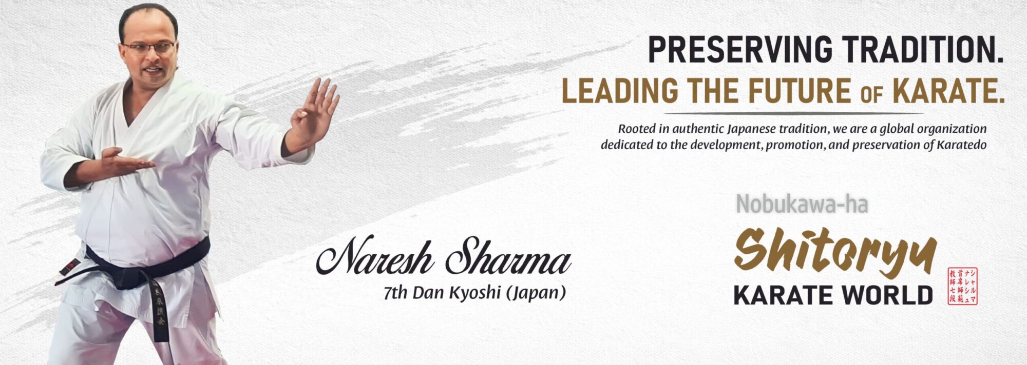 Naresh Sharma, 7th Dan, Kyoshi 日本空手道信川派糸東会 – Official Website