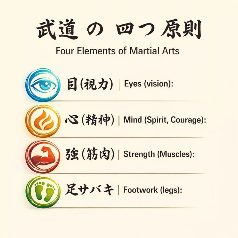 Four Elements of Martial Arts – 武道 の 四つ 原則